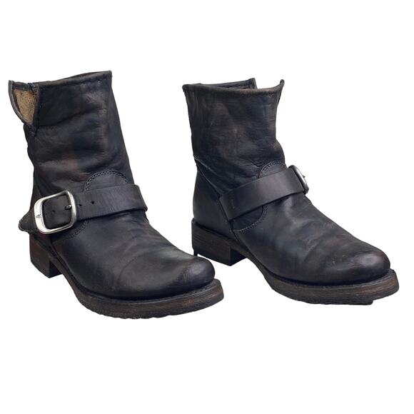 FRYE Women’s Veronica Short Distressed Moto Ankle Boot Size US 6 - Picture 5 of 11